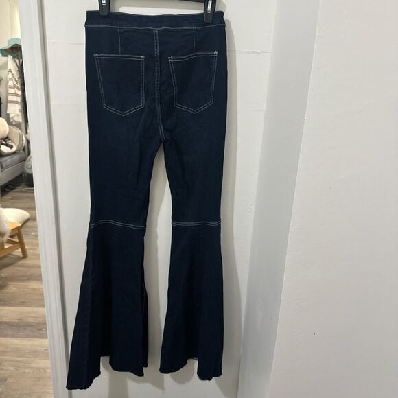 Free People Dark Blue Flare Jeans size 27 - Picture 7 of 12
